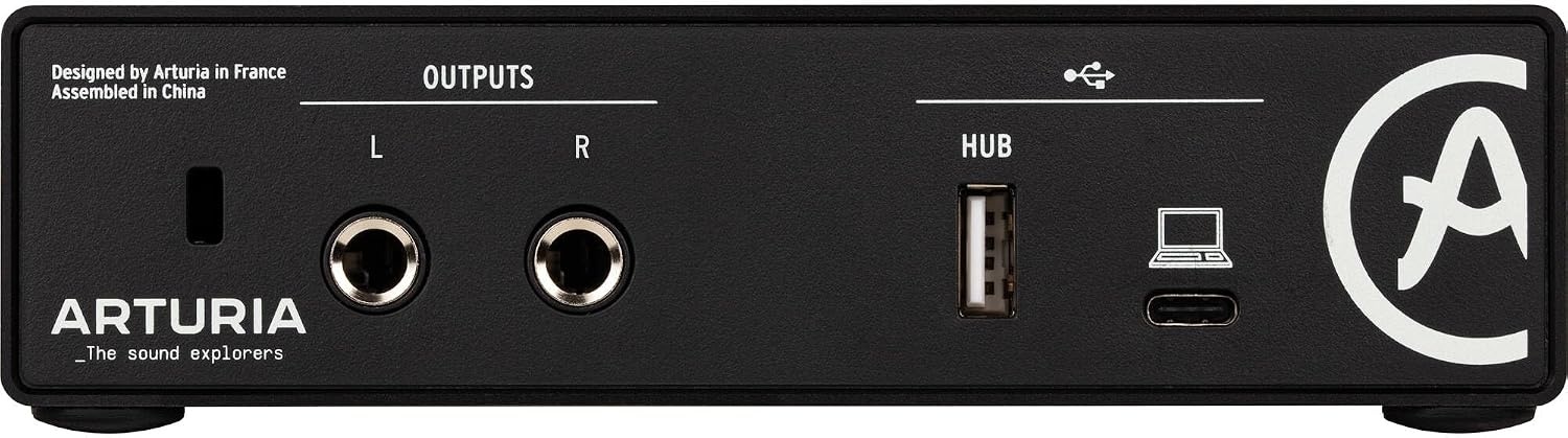 image:imageArturia MiniFuse 2 Portable 2x2 USB TypeC AudioMIDI Interface White Bundle with 20ft XLR Cable Microfiber Cleaning Cloth 3 ItemsBlack