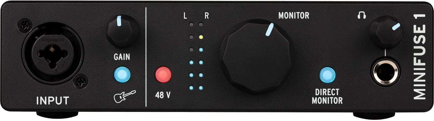 image:imageArturia MiniFuse 2 Portable 2x2 USB TypeC AudioMIDI Interface White Bundle with 20ft XLR Cable Microfiber Cleaning Cloth 3 ItemsBlack