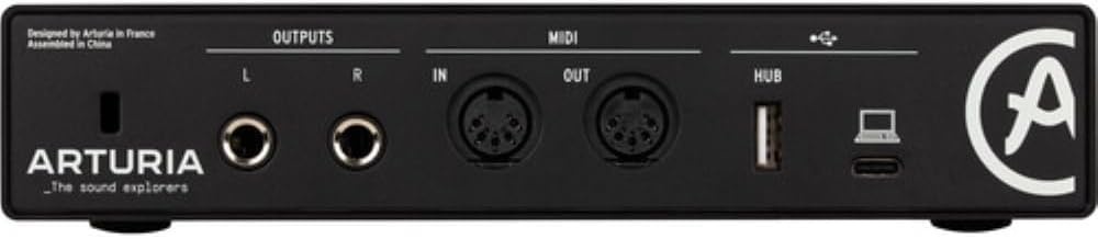 image:imageArturia MiniFuse 2 Portable 2x2 USB TypeC AudioMIDI Interface White Bundle with 20ft XLR Cable Microfiber Cleaning Cloth 3 ItemsBlack