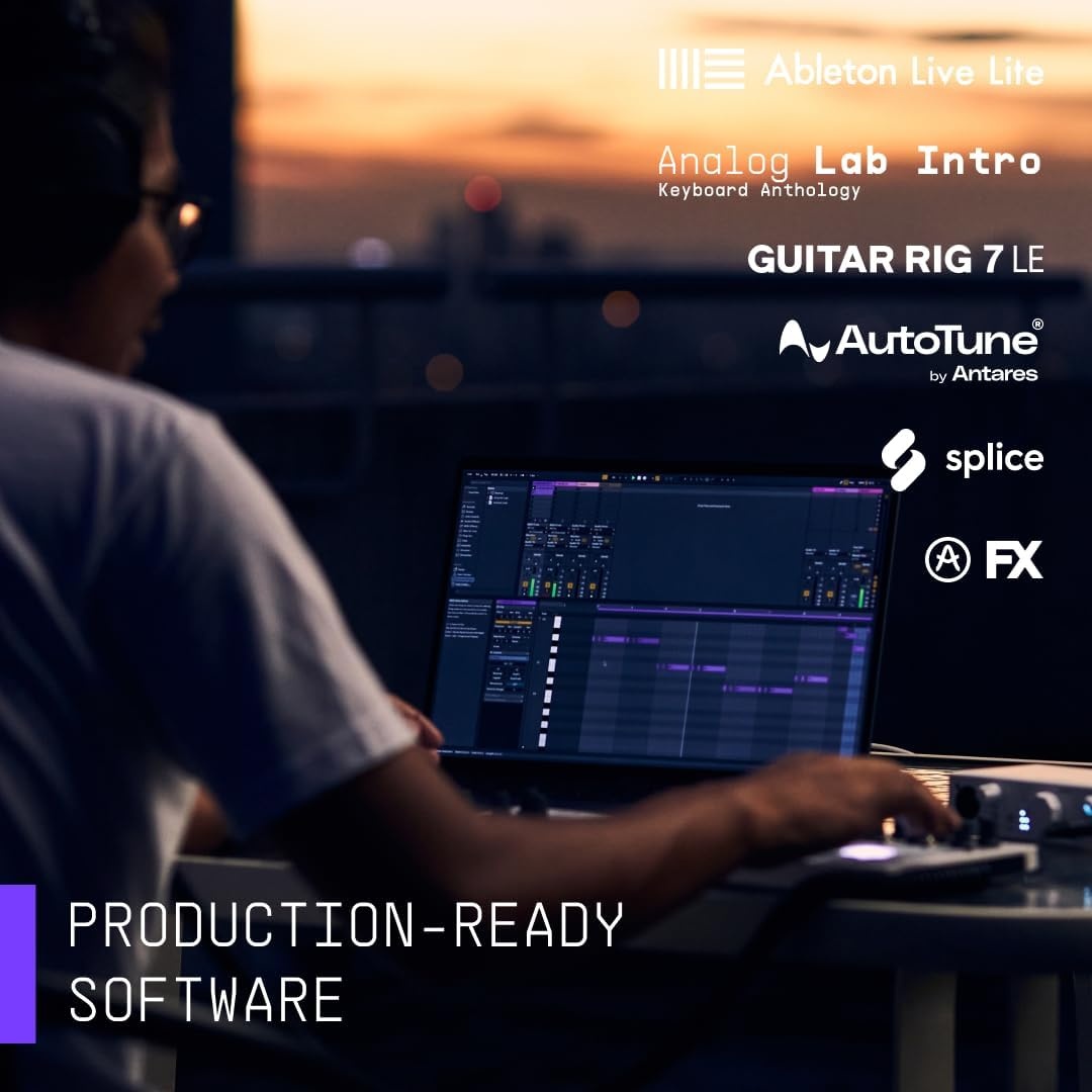 image:imageArturia MiniFuse USB Audio amp MIDI Interface MiniFuse Recording Pack Record voice guitar and synths bestinclass sound specs pair with any microphone Ableton Live Lite 5year warrantyBlack