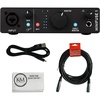 image:imageArturia MiniFuse 2 Portable 2x2 USB TypeC AudioMIDI Interface  White Bundle with 20ft XLR Cable  Microfiber Cleaning Cloth 3 ItemsBlack